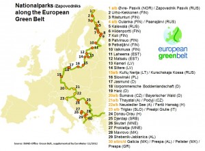 Iniciativa povezuje območja od Barentsovega morja na severu do Jadranskega oziroma Črnega morja na jugu in tako vključuje skoraj vse evropske biogeografske regije.