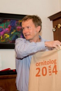 Nagrado Ornitolog leta 2014 sta prejela Matej Gamser za nejvečje število opazovanih vrst ptic in Dejan Bordjan za največje število  vnešenih opazovanj. Foto: Peter Legiša