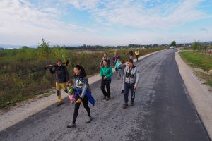 Na Dolenjskem smo si z udeleženci ogledali okolico gramoznice pri Vrbini. Foto: Gregor Bernard