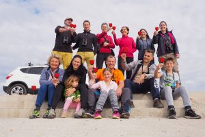 Udeleženci izleta pri Vrbini na Dolenjskem. Foto: Gregor Bernard