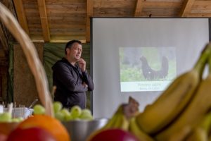 Predavanje o stanju divjega petelina v Sloveniji. Foto: Tilen Basle